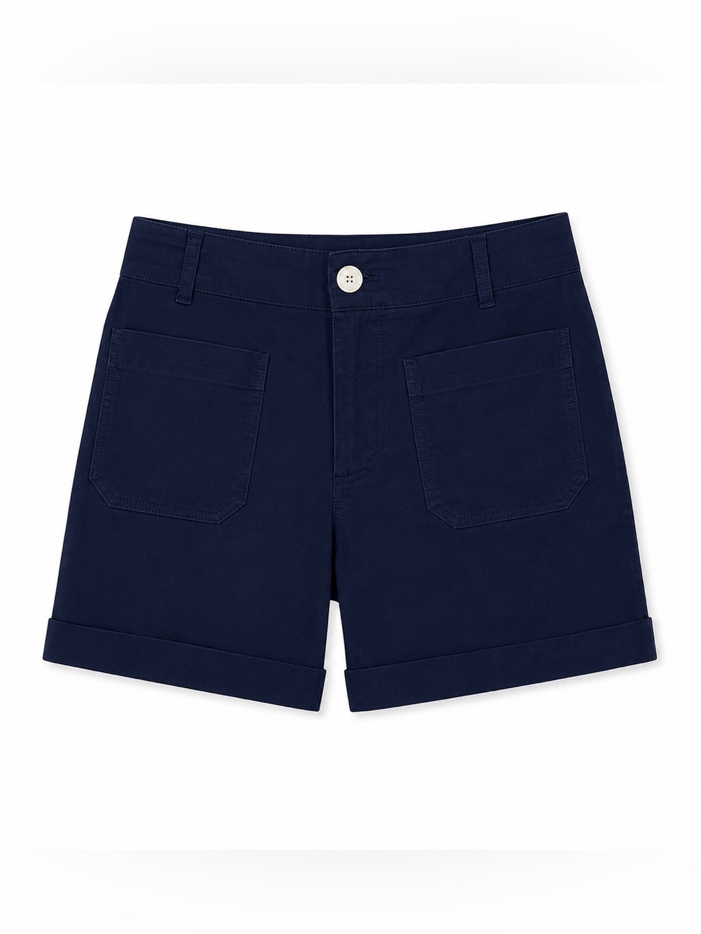 Anthropologie navy linen blend shorts